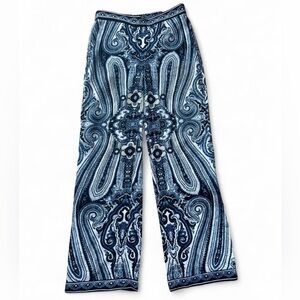 Philosophy Blue and Black Patterned Pants